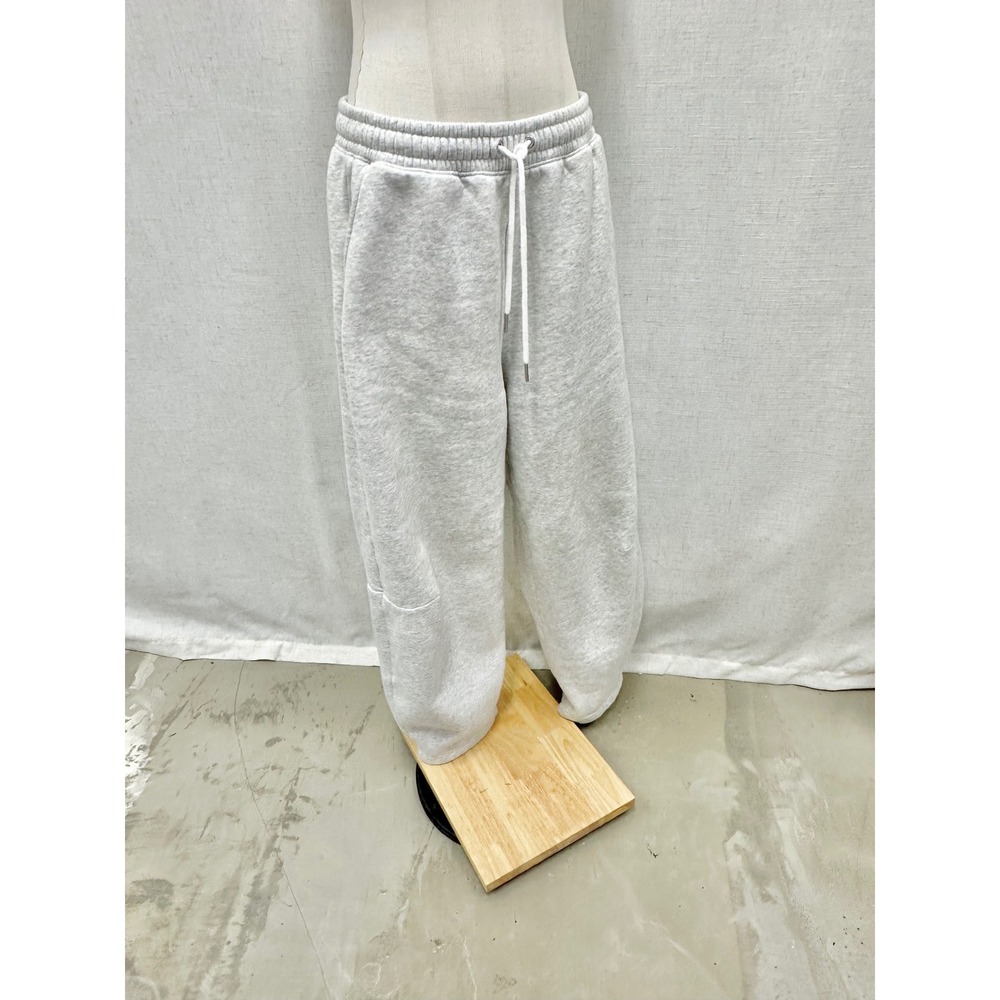Abercrombie & Fitch Sunday Barrel Sweatpants Women Medium Heather Gray Wide Leg - Picture 11 of 13